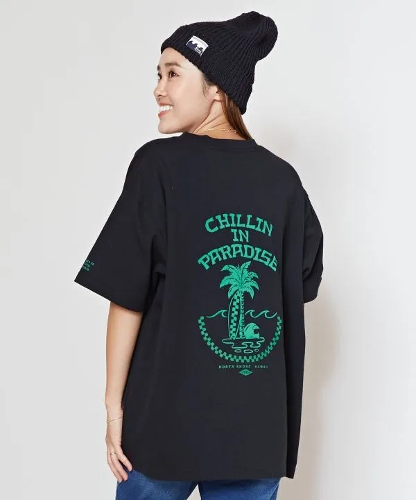 SURF??Palms Graphic T-shirt with Pouch
