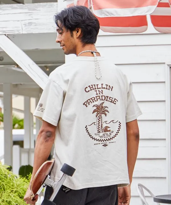 SURF??Palms Graphic T-shirt with Pouch