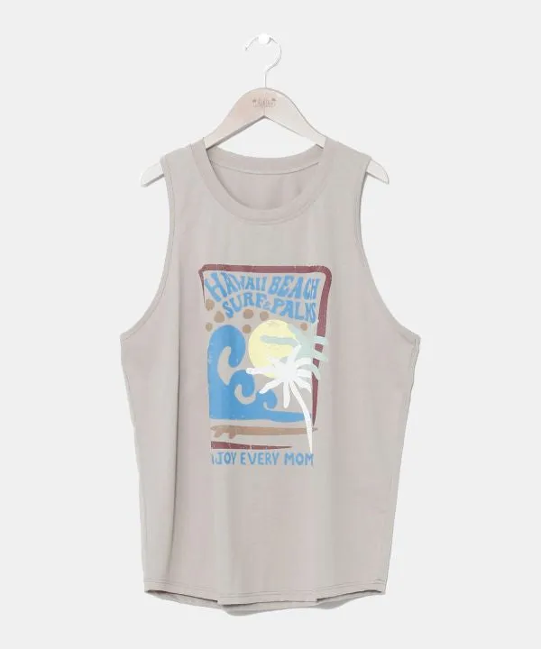 SURF??Palms Men's Graphic Tank Top