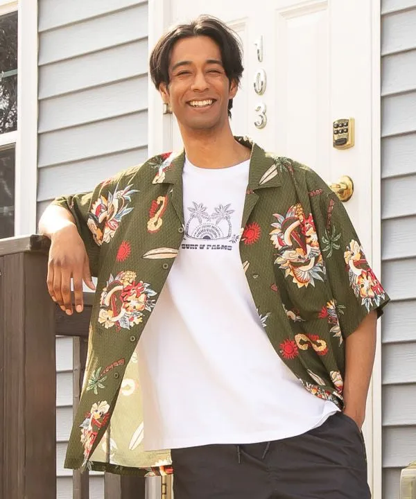 SURF??Palms Men's Hawaiian Shirt