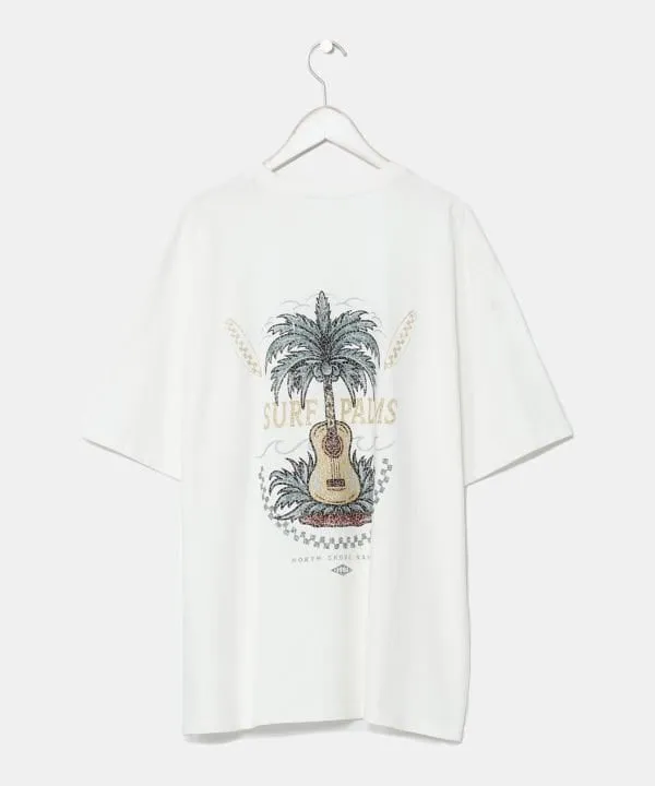 SURF??Palms Men's Vintage Like Graphic T-Shirt