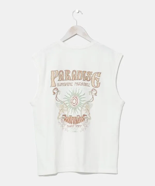 SURF??Palms Men's Vintage Like Graphic Tank