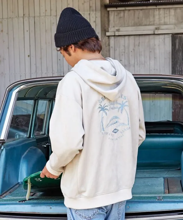 SURF??Palms Soft Suede Hoodie