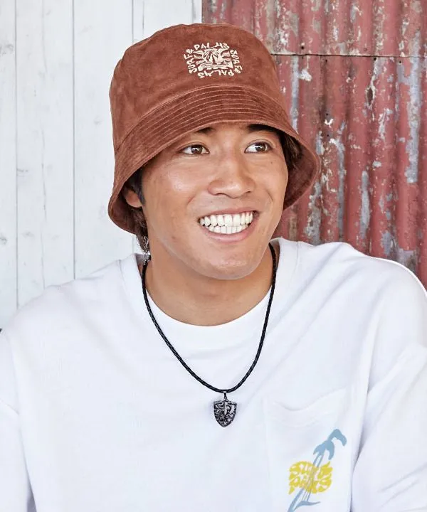 SURF??Palms Suede Bucket Hat