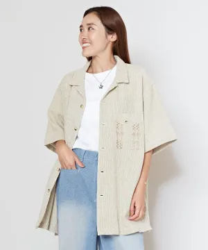 SURF??Palms Woven Cotton Shirt
