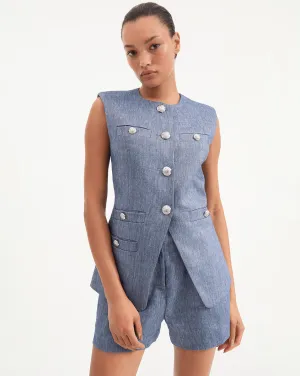 Tamara Linen Vest
