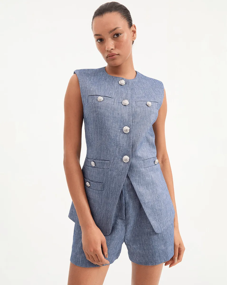 Tamara Linen Vest
