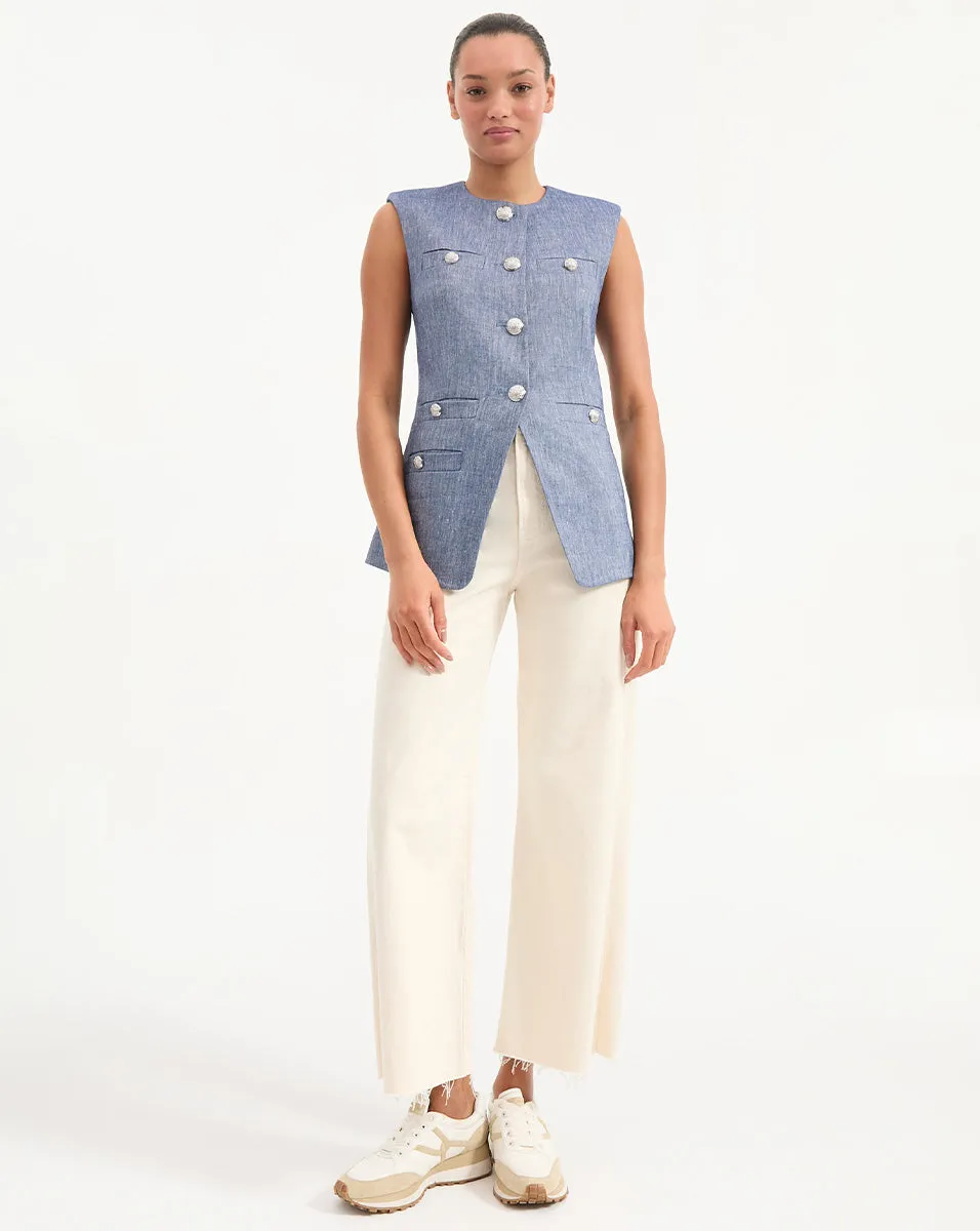 Tamara Linen Vest