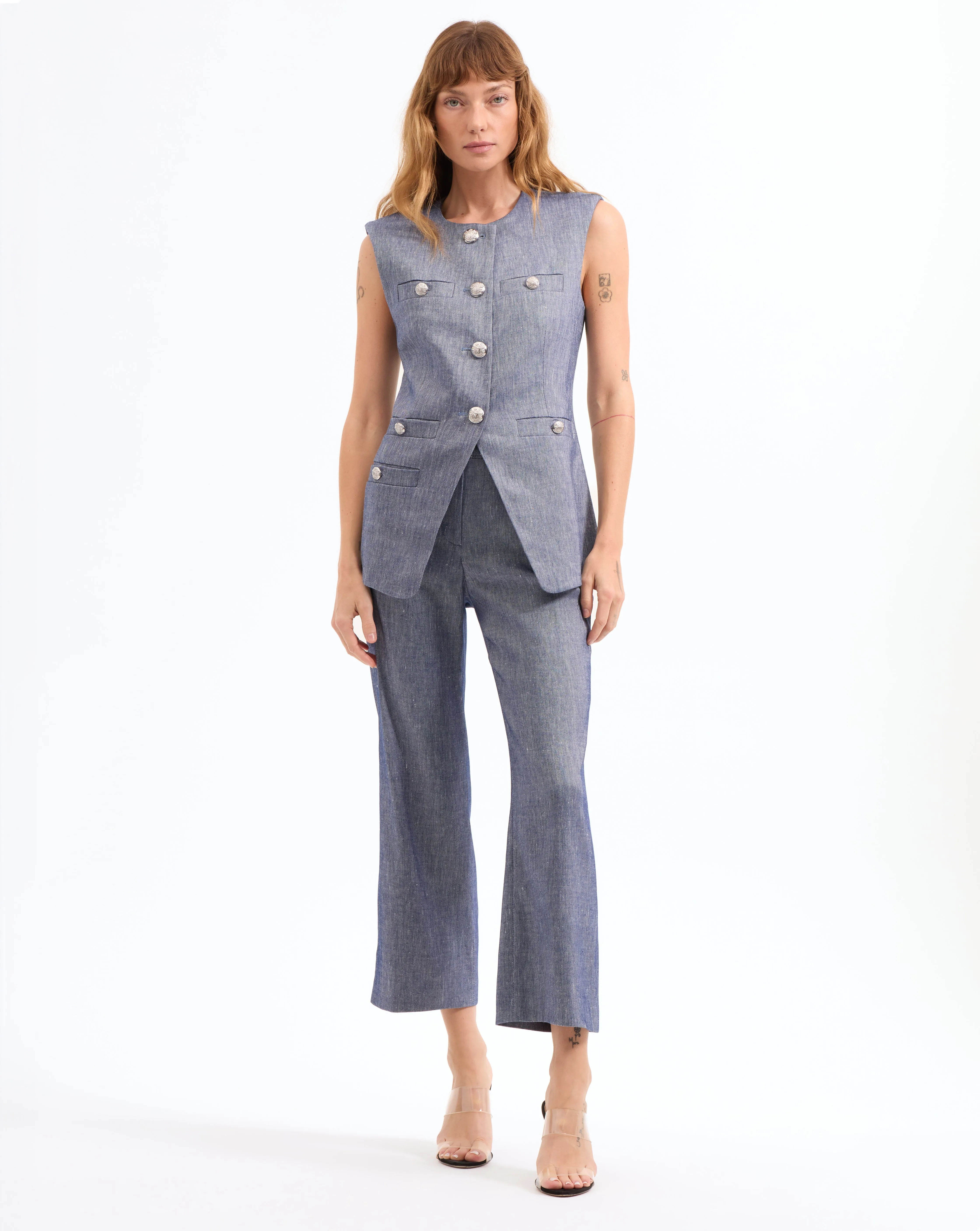 Tamara Linen Vest