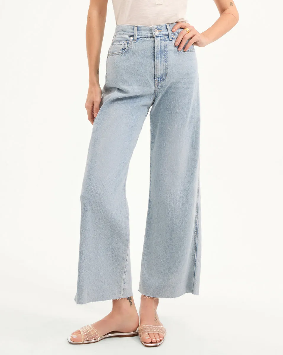 Taylor Cropped Wide-Leg Jean