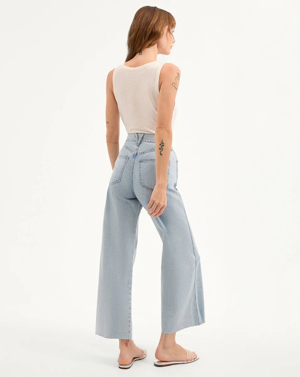 Taylor Cropped Wide-Leg Jean