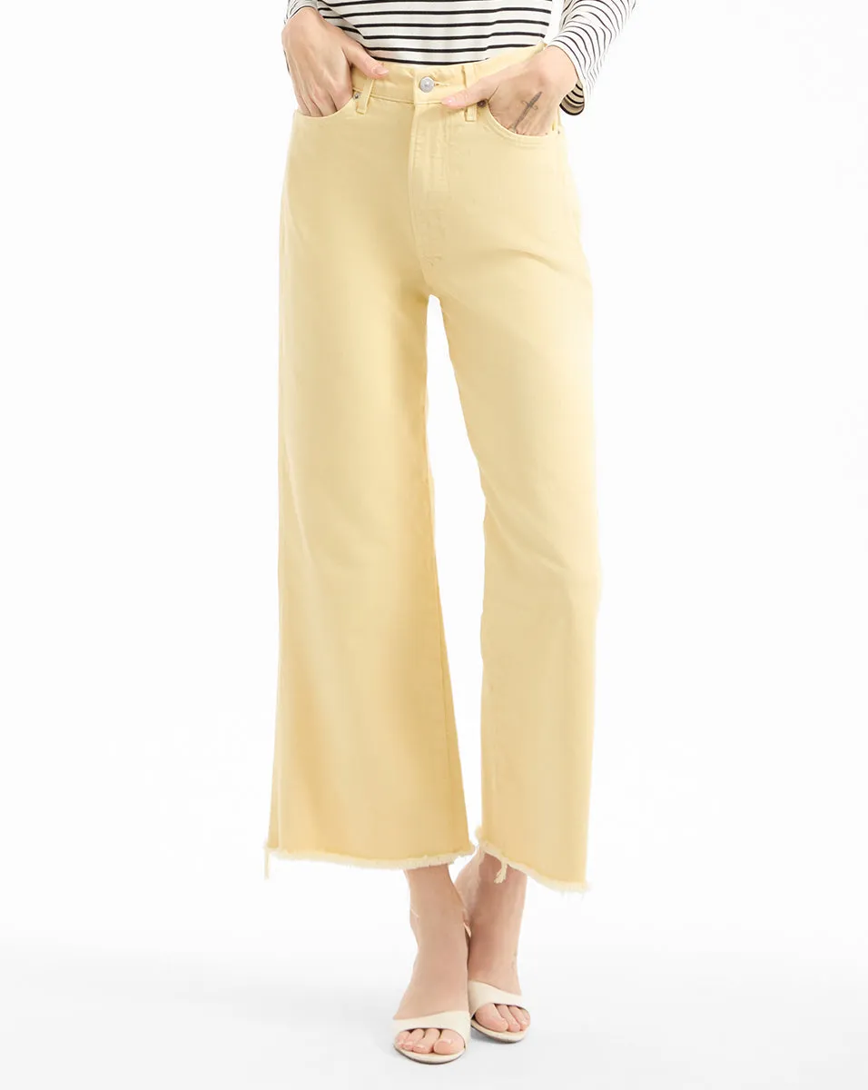 Taylor Cropped Wide-Leg Jean