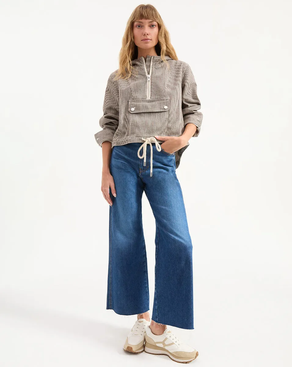 Taylor Cropped Wide-Leg Jean