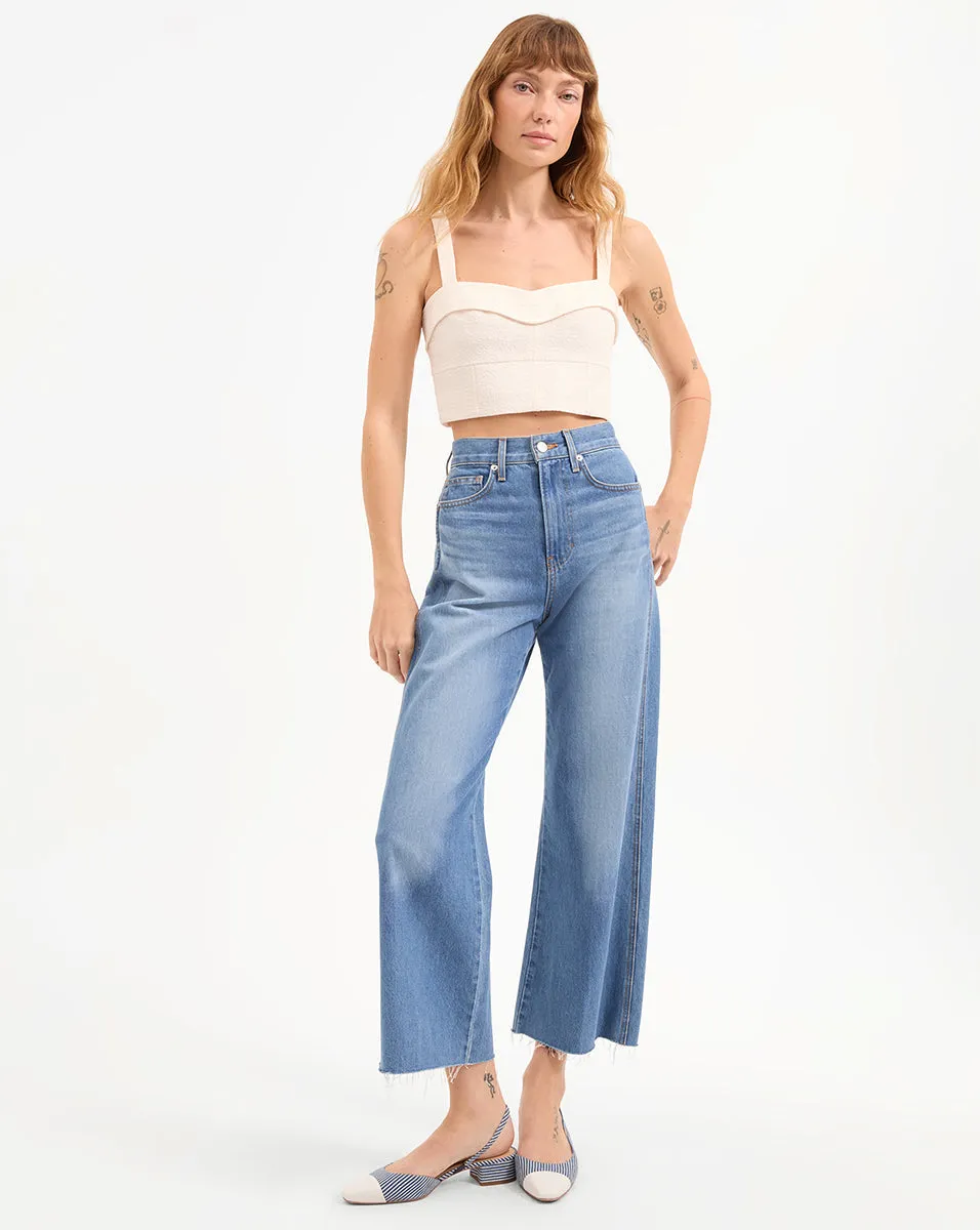 Taylor Cropped Wide-Leg Jean