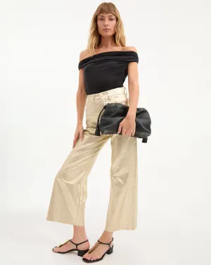Taylor Cropped Wide-Leg Jean