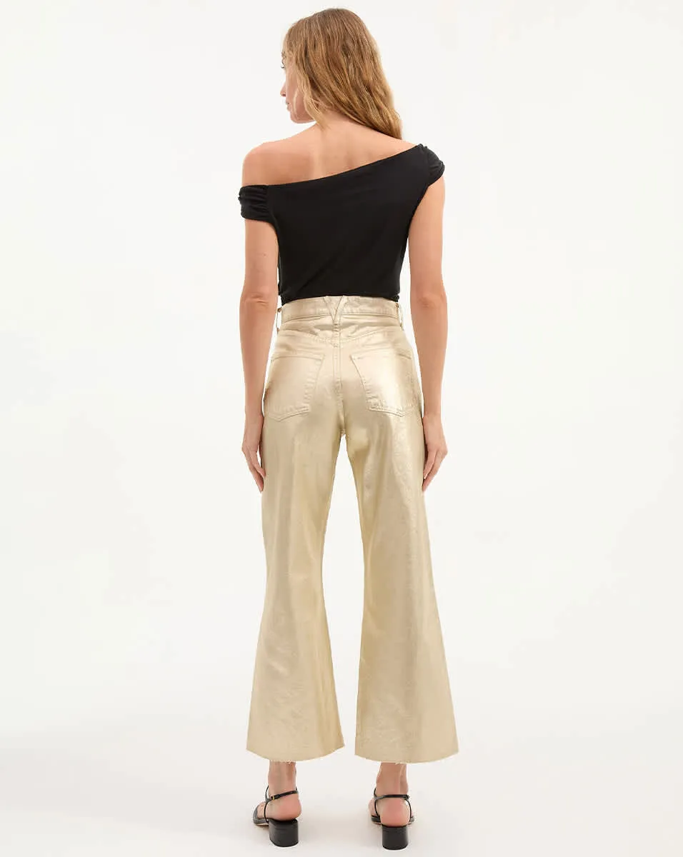 Taylor Cropped Wide-Leg Jean