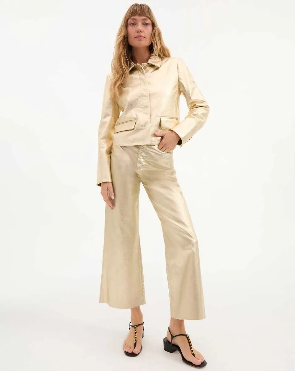 Taylor Cropped Wide-Leg Jean