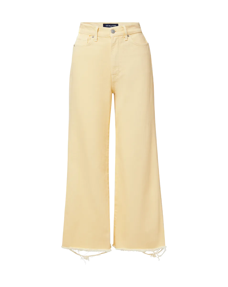 Taylor Cropped Wide-Leg Jean