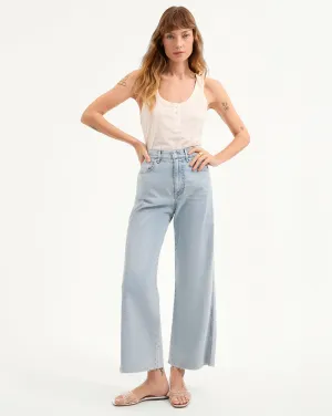 Taylor Cropped Wide-Leg Jean