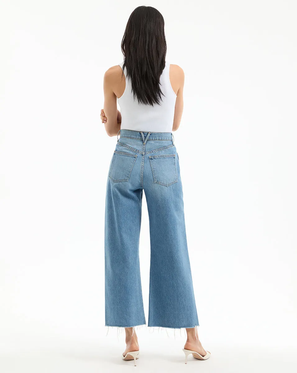 Taylor Cropped Wide-Leg Jean