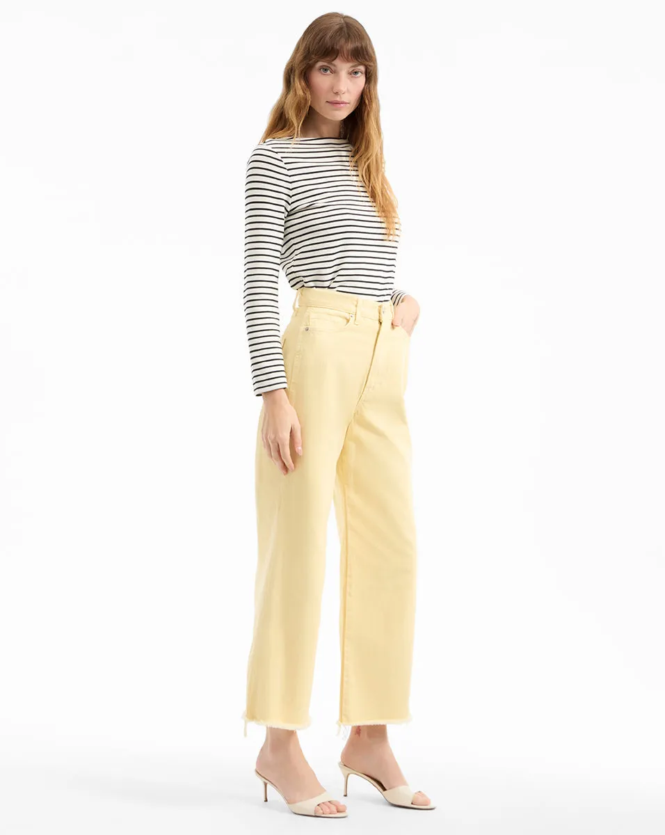 Taylor Cropped Wide-Leg Jean