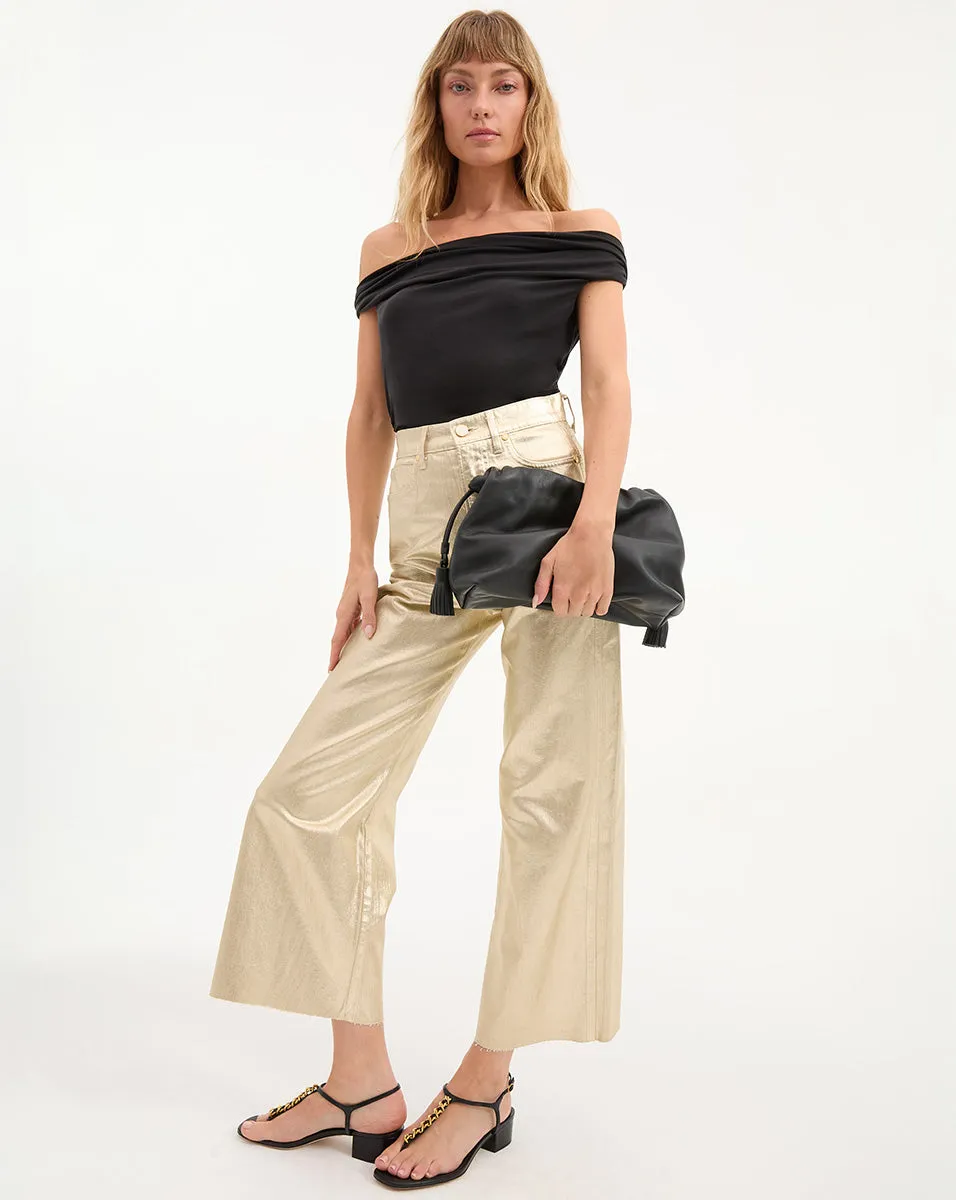 Taylor Cropped Wide-Leg Jean