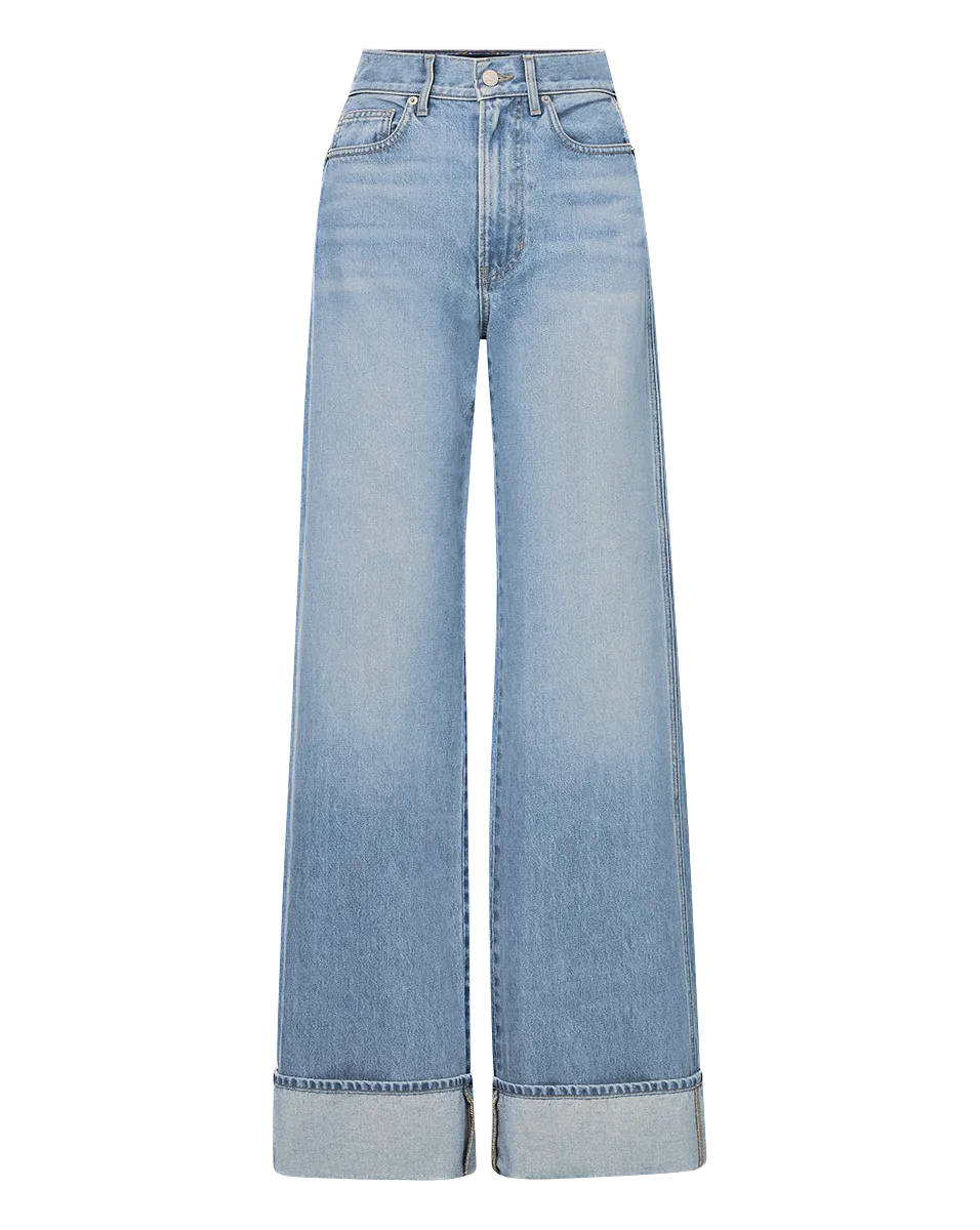 Taylor Cuffed Wide-Leg Jean