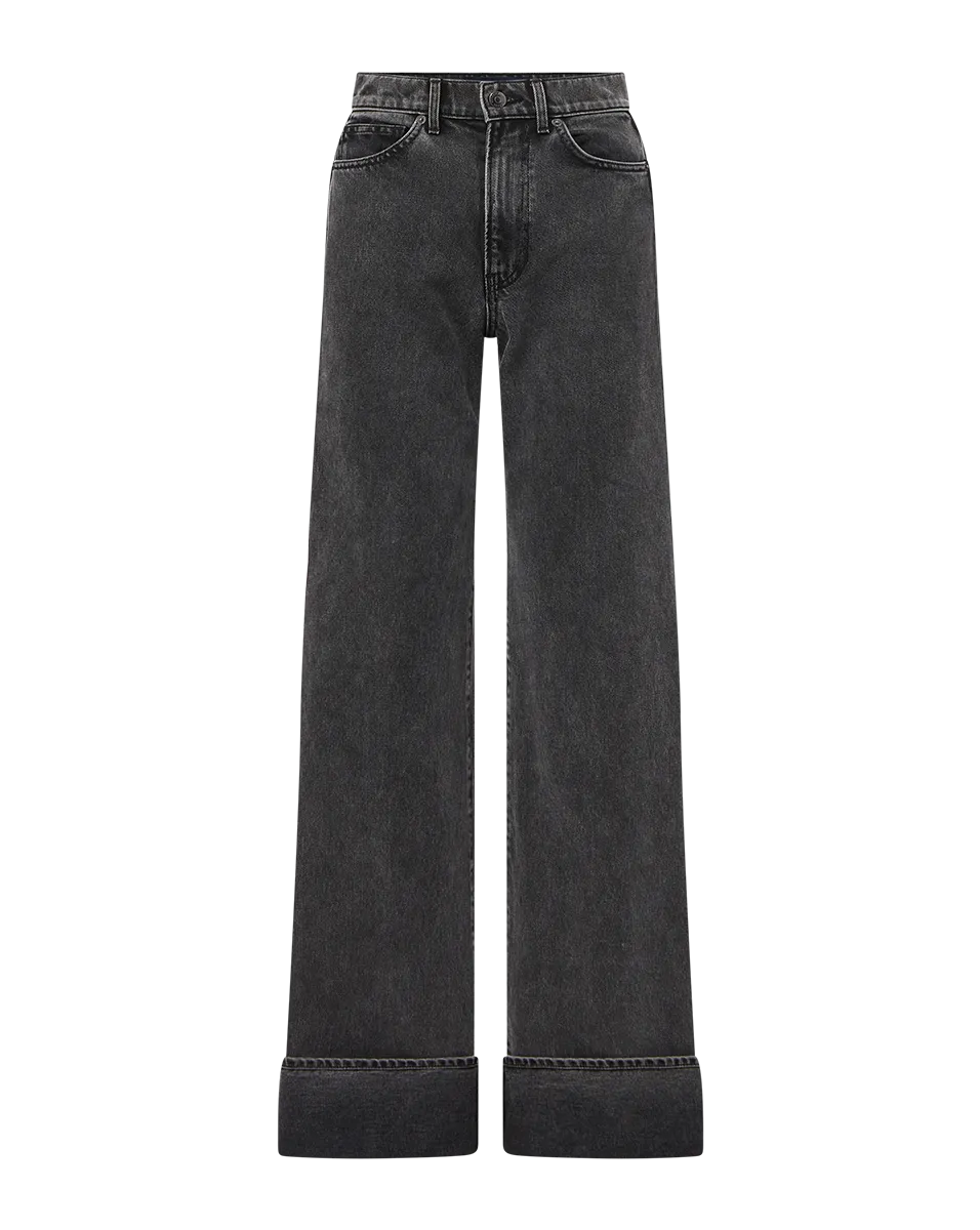 Taylor Cuffed Wide-Leg Jean