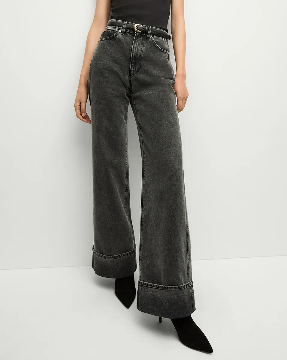Taylor Cuffed Wide-Leg Jean