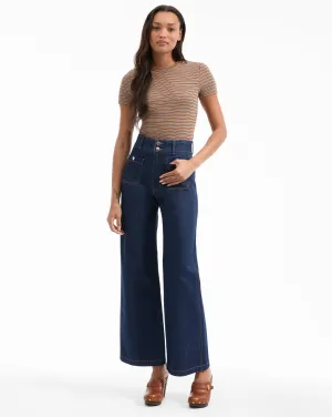 Taylor Patch-Pocket Wide-Leg Jean