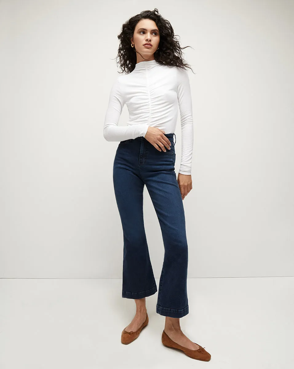 Theresa Ruched Turtleneck