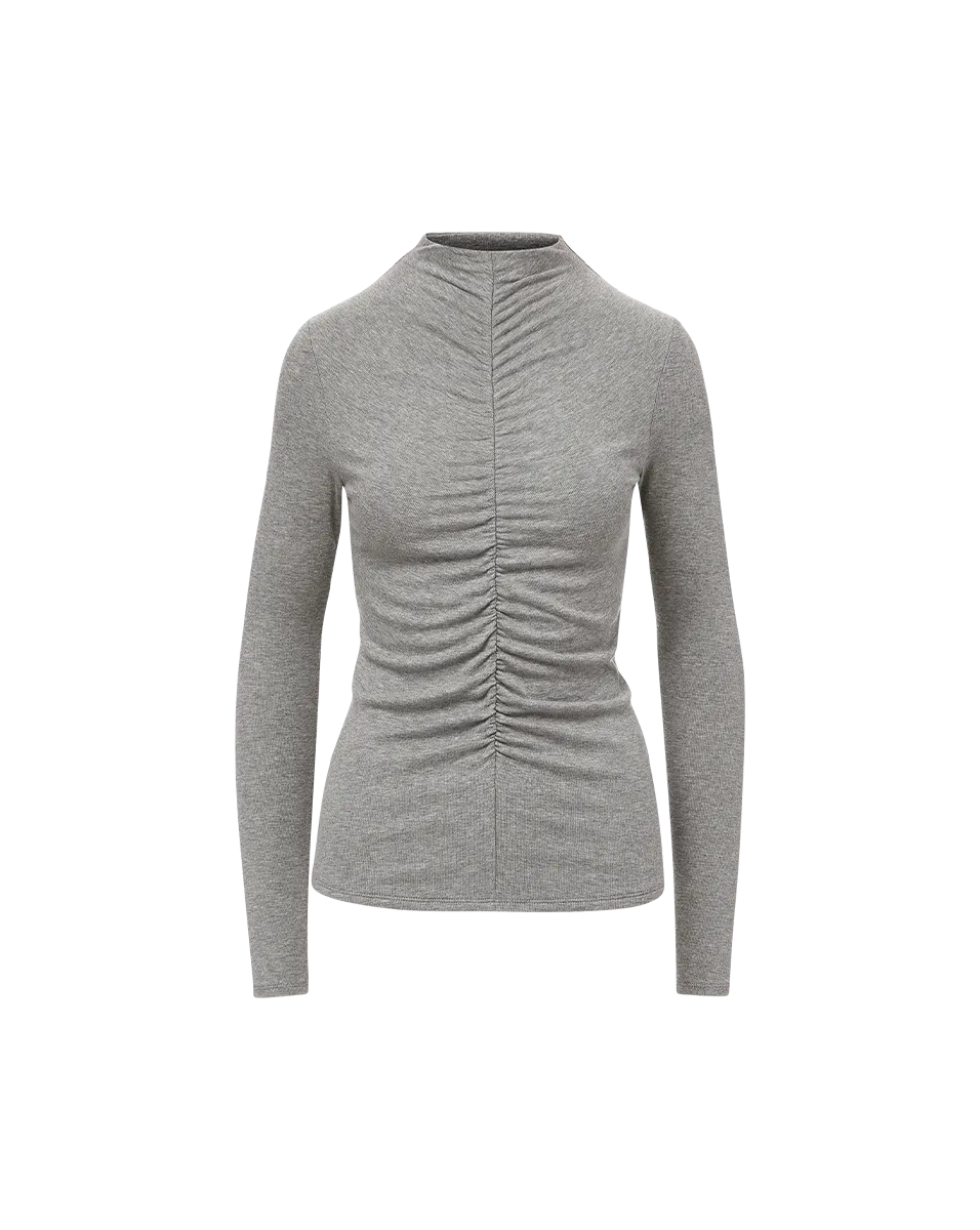 Theresa Ruched Turtleneck