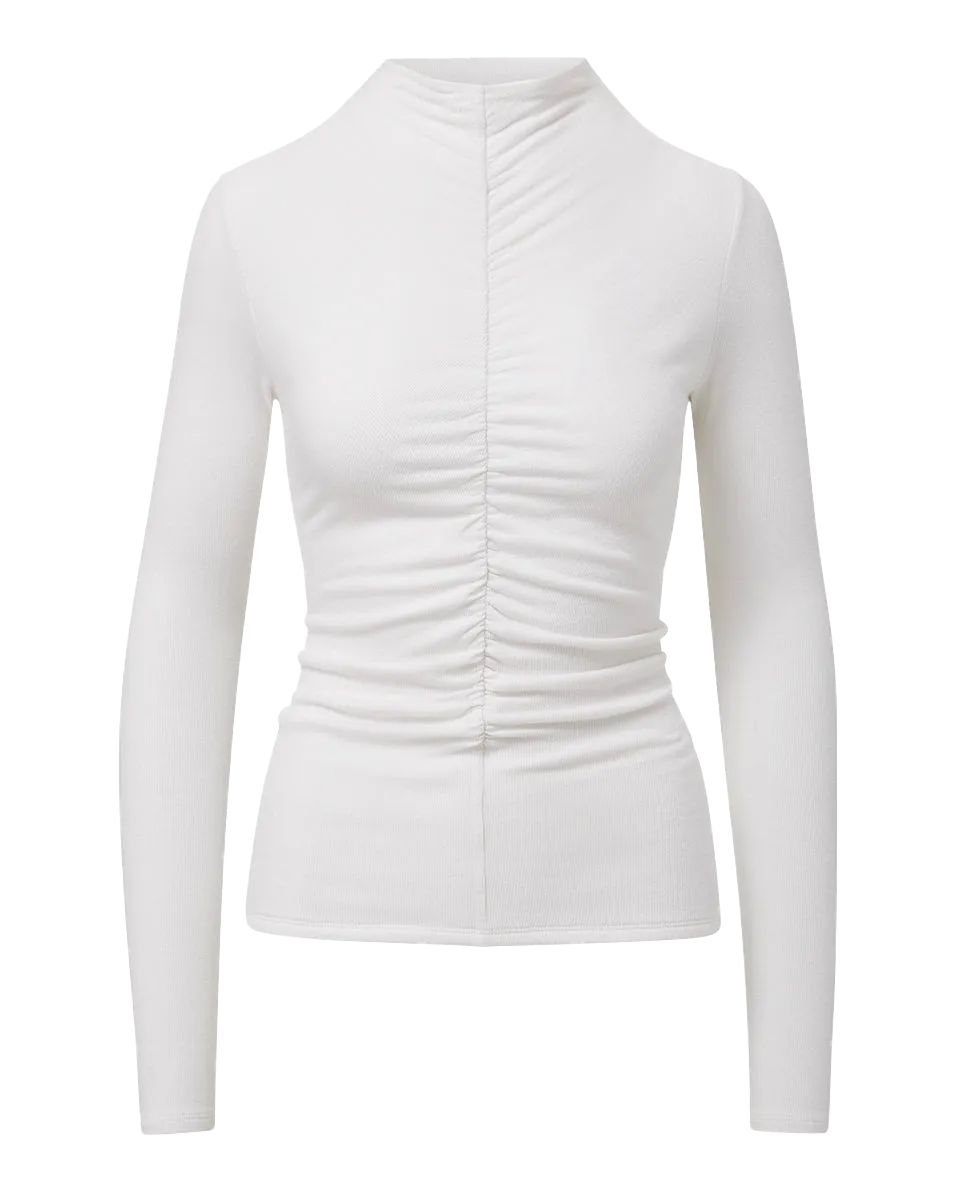 Theresa Ruched Turtleneck