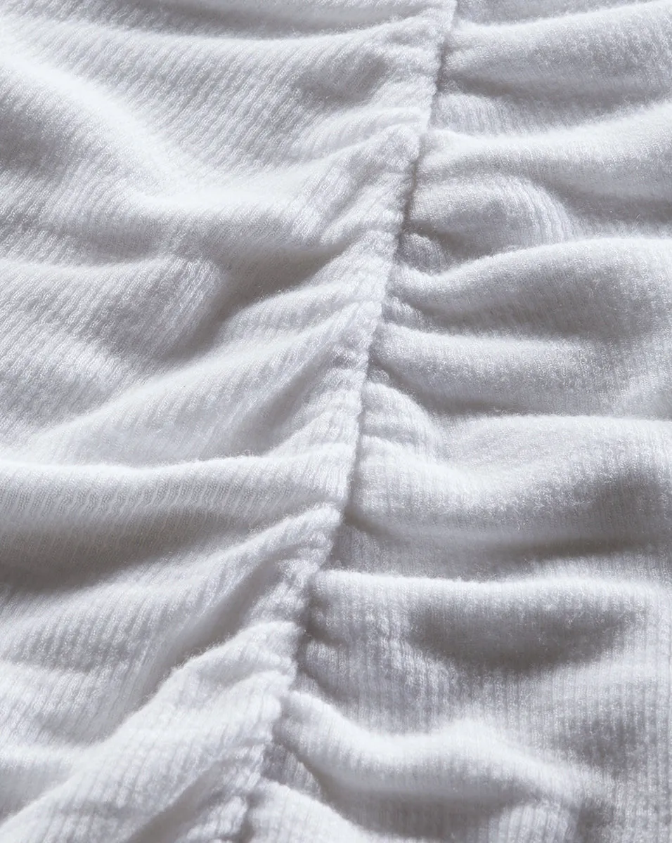 Theresa Ruched Turtleneck