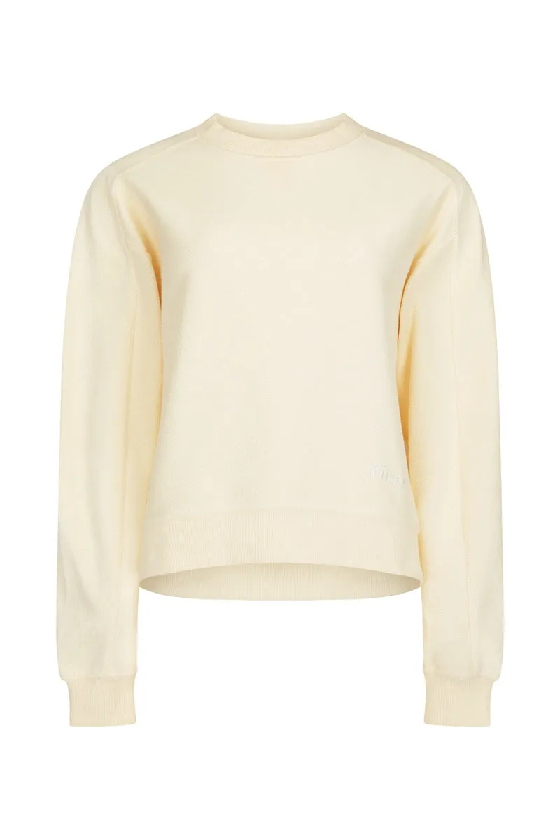 TIME OUT TERRY L/S TOP - BUTTER