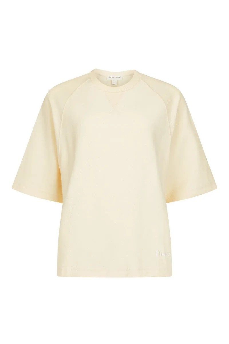 TIME OUT TERRY TEE - BUTTER