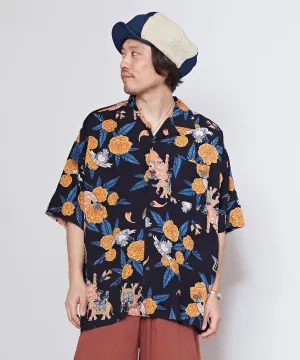 Travelling Calavera Men's Rayon Shirt
