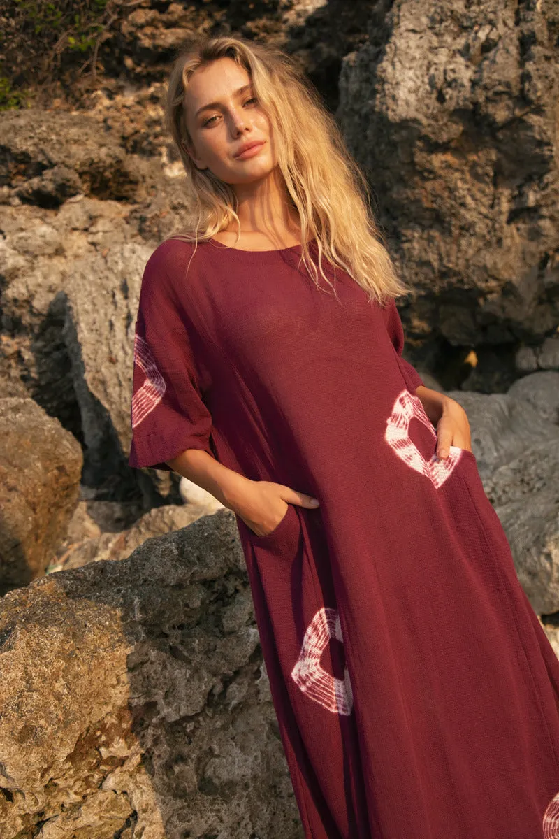 TREAD LIGHTLY MAXI DRESS - MAUVE
