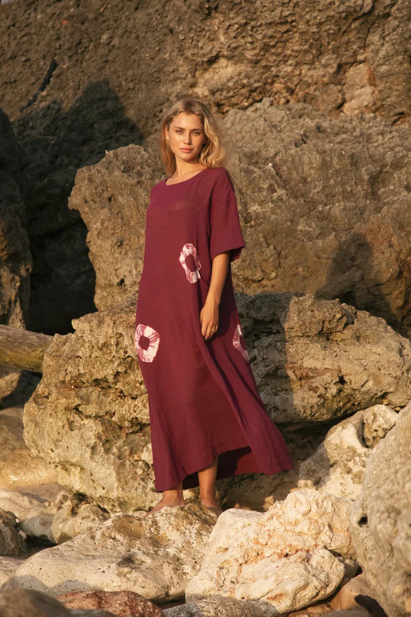 TREAD LIGHTLY MAXI DRESS - MAUVE
