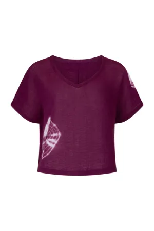 TREAD LIGHTLY TOP - MAUVE