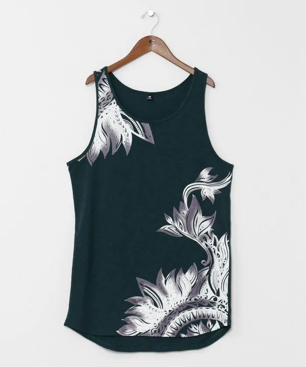 Tribal Feather Print Tank Top