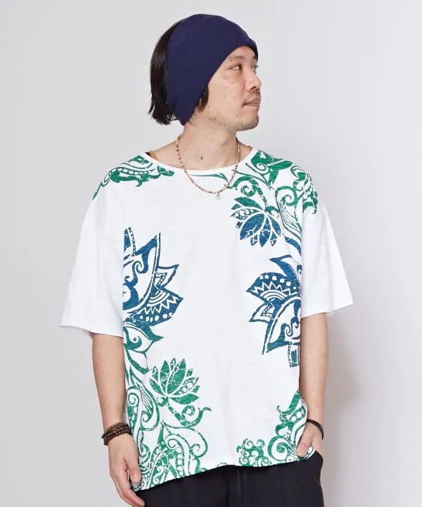 Tribal Lotus Graphic T-Shirt