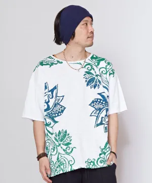 Tribal Lotus Graphic T-Shirt
