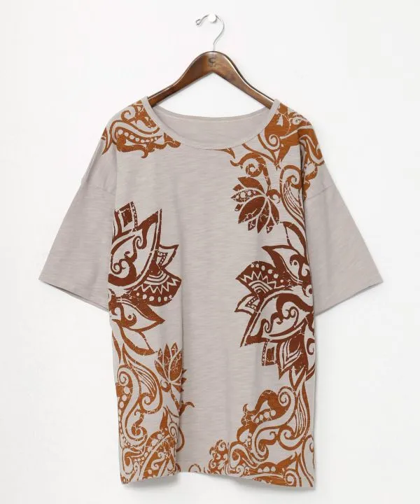 Tribal Lotus Graphic T-Shirt