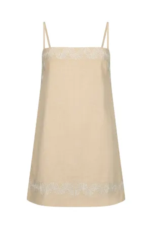 TROPICAL DREAM DRESS - BEIGE