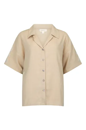 TROPICAL DREAM SHIRT - BEIGE