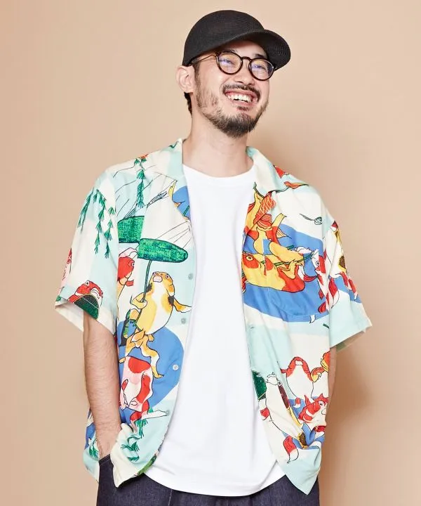 UKIYOE Print Men's Shirt