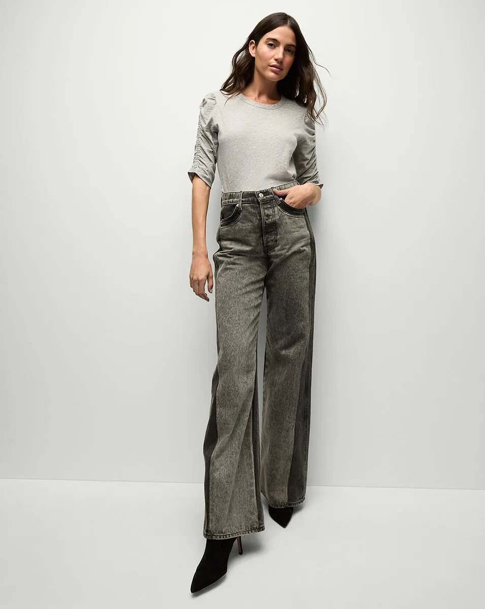 Waldorf Ruched-Sleeve T-Shirt