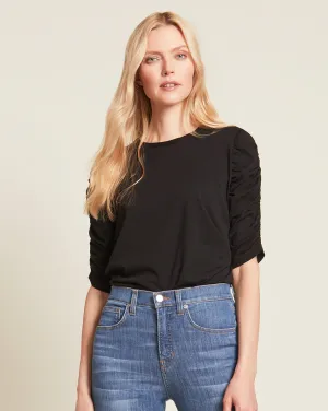 Waldorf Ruched-Sleeve T-Shirt