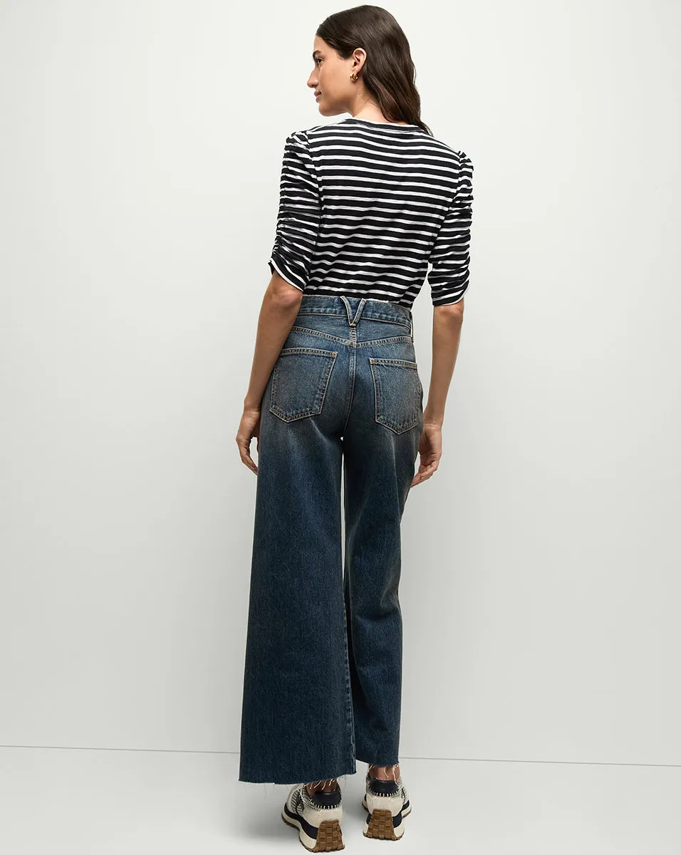 Waldorf Ruched-Sleeve T-Shirt